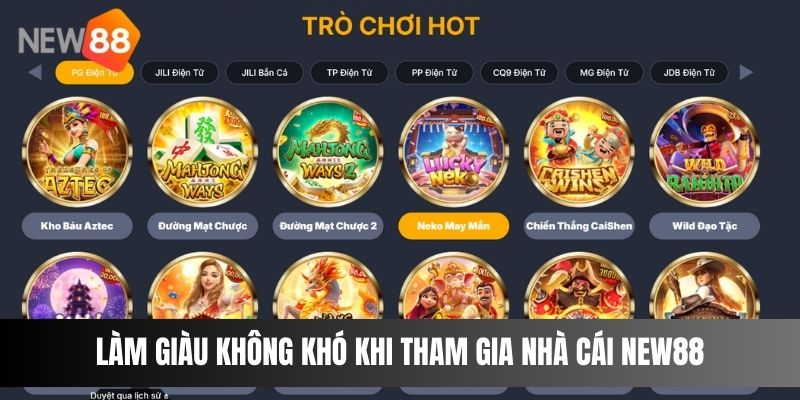 Làm Giàu Không Khó Khi Tham Gia Nhà Cái NEW88